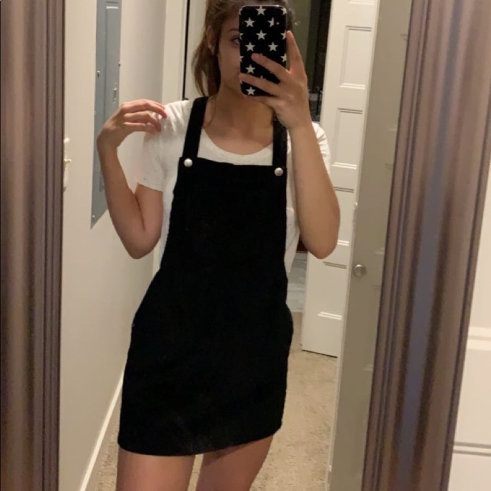 Black Overall Dress
